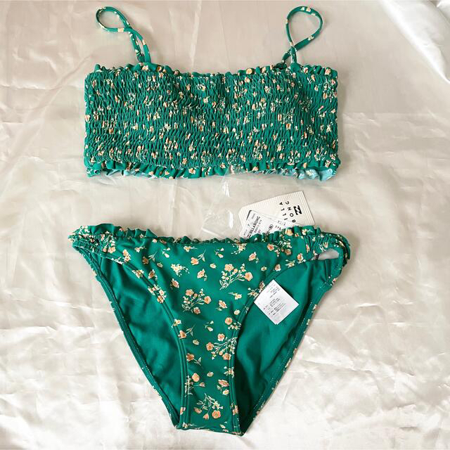 billabong(ビラボン)の新品☆ BILLABONG ビラボン　水着　ビキニ　花柄　グリーン レディースの水着/浴衣(水着)の商品写真