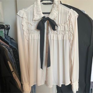 ザラ(ZARA)のZARA リボンブラウス♡(シャツ/ブラウス(長袖/七分))