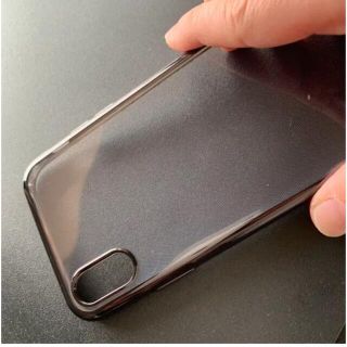 iPhone X XS クリアケース ブラック(iPhoneケース)