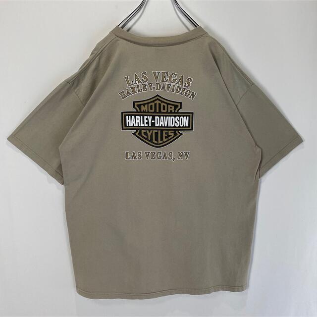 Harley Davidson(ハーレーダビッドソン)のハーレーダビッドソン　Tシャツ ビッグロゴ　ストリート　ゆるだぼ　古着　2XL メンズのトップス(Tシャツ/カットソー(半袖/袖なし))の商品写真