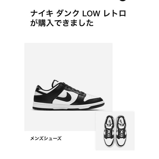 Nike Dunk Low Retro "White/Black" 27cm