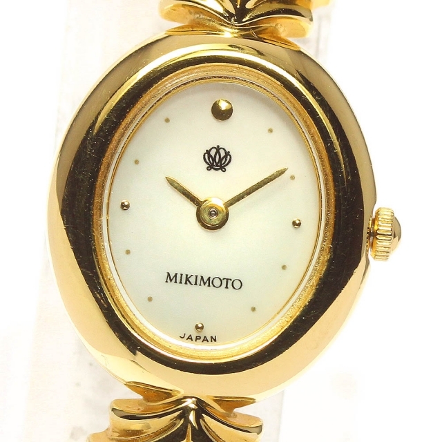 ☆良品【MIKIMOTO】ミキモト パールウォッチ 1E20-3060 クォーツ レディース_701933