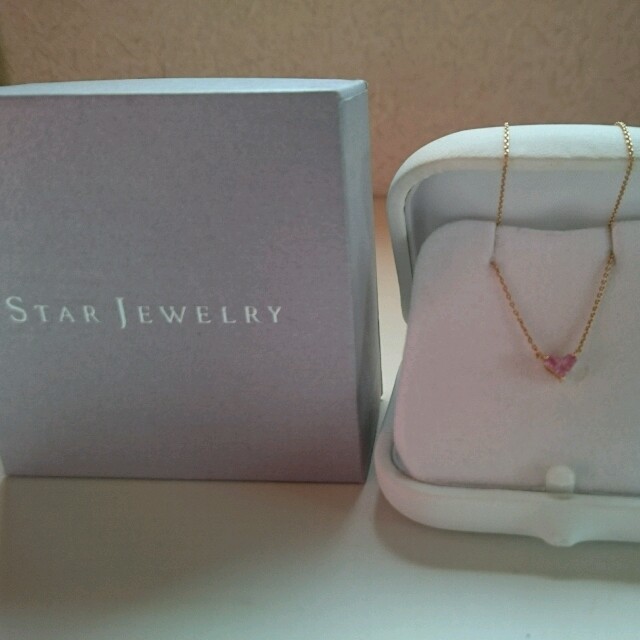 今だけ値下げstar JEWELRY かわいいピンク♥ﾈｯｸﾚｽ箱あり