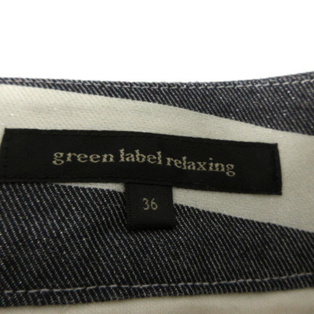 UNITED ARROWS green label relaxing(ユナイテッドアローズグリーンレーベルリラクシング)のgreen label relaxing ショートパンツ 紺 アイボリー 36 レディースのパンツ(ショートパンツ)の商品写真