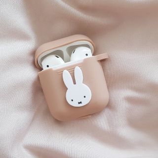 AirPods ケース エアーポッズ カバー ミッフィ キーホルダー(キャラクターグッズ)