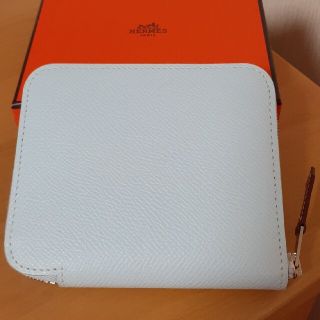 エルメス(Hermes)の【未使用】エルメス アザップ シルクイン コンパクト ブルーブリュム(財布)