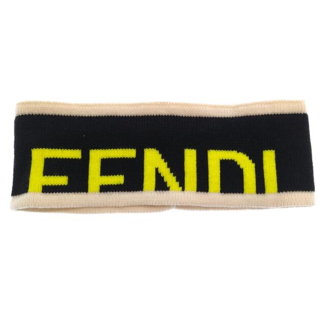 FENDI フェンディ ロゴ入り ヘアバンド ネオンカラー