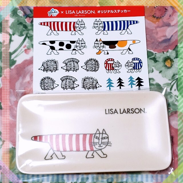 Lisa Larson(リサラーソン)のリサラーソン トレイ ステッカー エンタメ/ホビーのコレクション(ノベルティグッズ)の商品写真