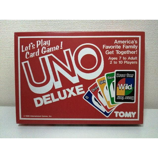 激レア UNO DELUXE 国内版 TOMY エンタメ/ホビーのテーブルゲーム/ホビー(トランプ/UNO)の商品写真