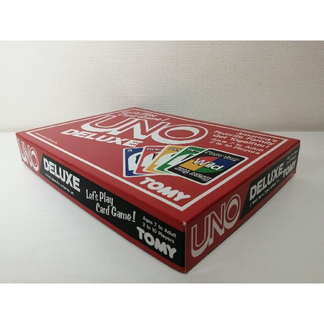 激レア UNO DELUXE 国内版 TOMY エンタメ/ホビーのテーブルゲーム/ホビー(トランプ/UNO)の商品写真