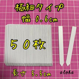 ホワイト　多肉植物 アガベ サボテンに◎ 園芸用 ラベル ネームラベル 50枚(その他)