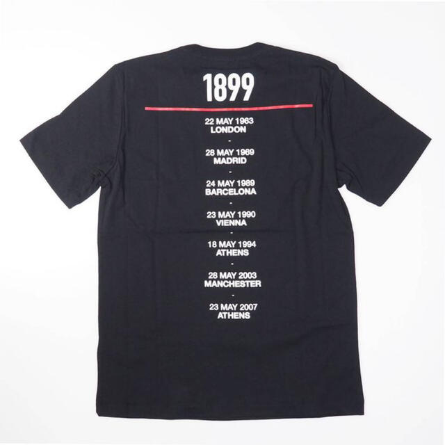 DIESEL×AC MILAN Tシャツ　限定 ロゴ プリント ブラック LTシャツ/カットソー(半袖/袖なし)