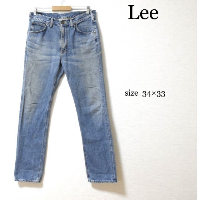 Lee(リー)のLee リー デニムパンツ ストレート ジーンズ 34×33 古着 L レディースのパンツ(デニム/ジーンズ)の商品写真