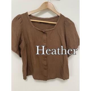 ヘザー(heather)のHeather カットソー トップス ブラウス(シャツ/ブラウス(半袖/袖なし))