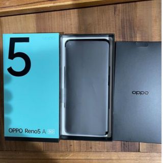 オッポ(OPPO)のOPPO Reno5 A SIMフリー シルバーブラック(スマートフォン本体)