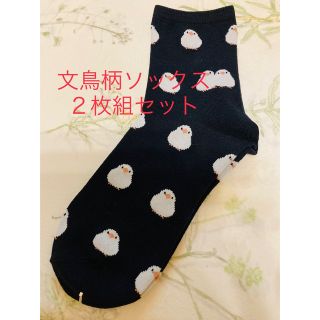 白文鳥ソックス　２足入りセット　女性用(ソックス)