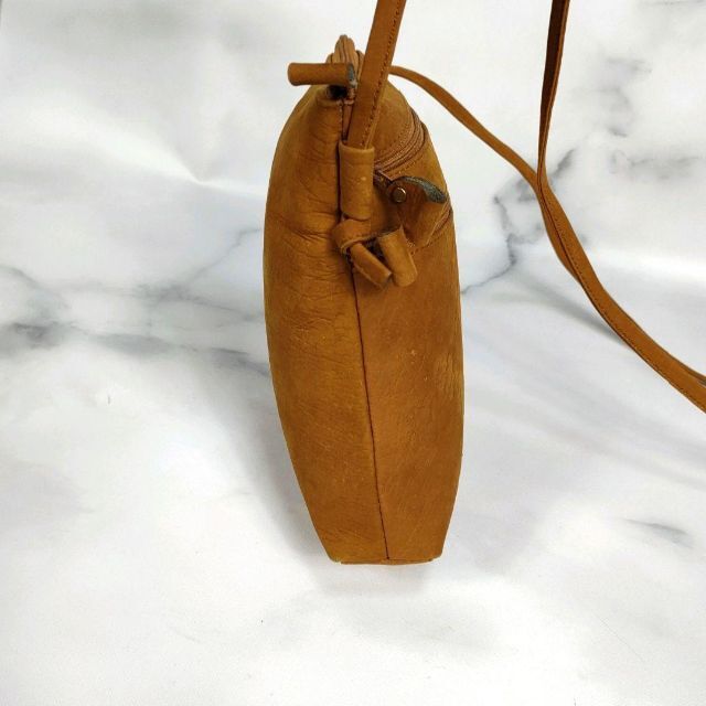 希少】エレファントレザー 象革 ミニショルダーバッグ サコッシュの