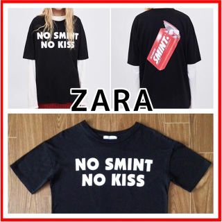 ザラ(ZARA)のZARA ザラ 半袖 Tシャツ レディース M 黒(Tシャツ(半袖/袖なし))