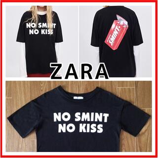 ザラ(ZARA)のZARA ザラ 半袖 Tシャツ レディース M 黒(Tシャツ(半袖/袖なし))