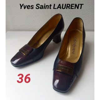 イヴサンローランボーテ(Yves Saint Laurent Beaute)の【あだっち様専用】パンプス 23cm ブラック レディース(ハイヒール/パンプス)