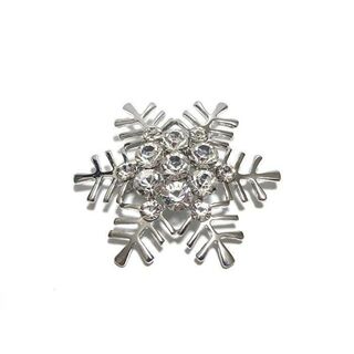 【ラペルピン★ブローチ】雪の結晶　スノーフレーク　シルバー　pin-0431(その他)