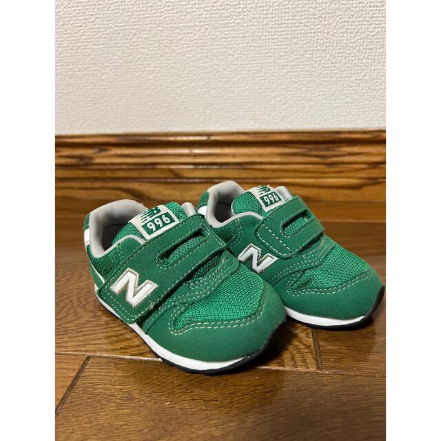 New Balance(ニューバランス)のニューバランス 996 12cm 緑 キッズ/ベビー/マタニティのベビー靴/シューズ(~14cm)(スニーカー)の商品写真