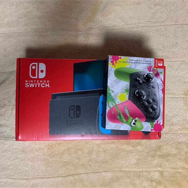 家庭用ゲーム機本体nintendo switch 本体 プロコン ほぼ新品未使用