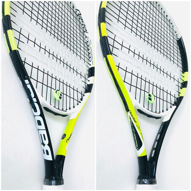 Babolat(バボラ)の【新品同様】バボラ『ニューナダルJr 140』ジュニアテニスラケット／イエロー スポーツ/アウトドアのテニス(ラケット)の商品写真