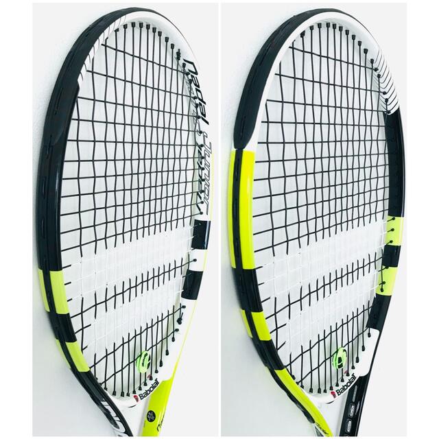 Babolat(バボラ)の【新品同様】バボラ『ニューナダルJr 140』ジュニアテニスラケット／イエロー スポーツ/アウトドアのテニス(ラケット)の商品写真