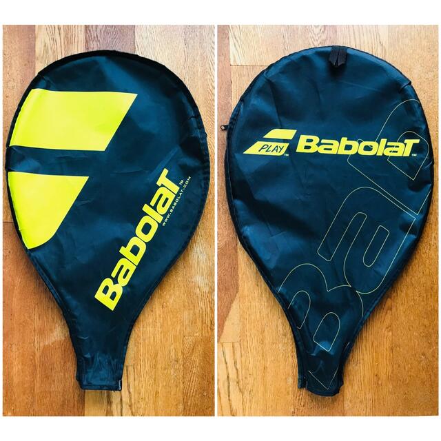 Babolat(バボラ)の【新品同様】バボラ『ニューナダルJr 140』ジュニアテニスラケット／イエロー スポーツ/アウトドアのテニス(ラケット)の商品写真