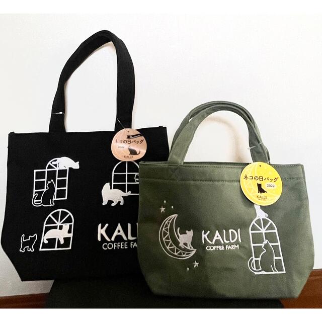 KALDI(カルディ)の新品　カルディ　猫の日バッグ　2セット レディースのバッグ(トートバッグ)の商品写真
