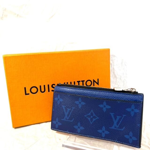 LOUIS VUITTON(ルイヴィトン)の【✨美品✨】ルイヴィトン　コインカード・ホルダー　コバルト　モノグラム メンズのファッション小物(コインケース/小銭入れ)の商品写真