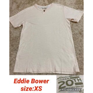 エディーバウアー(Eddie Bauer)の【24時間匿名配送】Eddie Bauer優しいクリーム色のポケット付きTシャツ(Tシャツ/カットソー(半袖/袖なし))