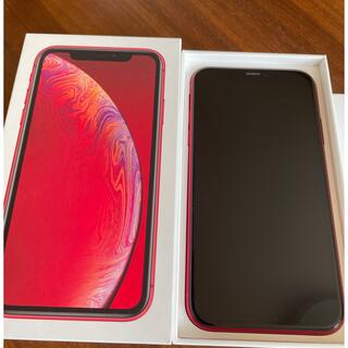 アイフォーン(iPhone)のApple iPhone XR 64GB（PRODUCT）RED SIMフリー(携帯電話本体)