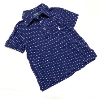 ラルフローレン(Ralph Lauren)の【ラルフローレン】美品 ポロシャツ ドット 半袖 Tシャツ ロゴ 2T(Tシャツ/カットソー)