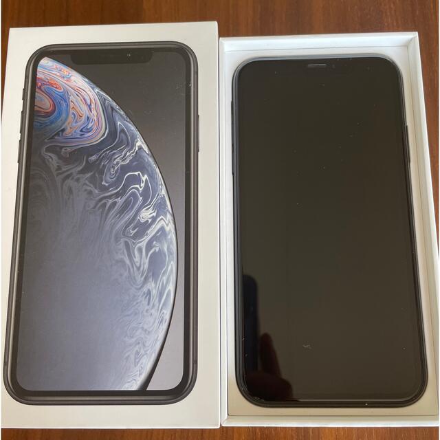 iPhone(アイフォーン)の5%OFF Apple iPhone XR 64GB BLACK SIMフリー スマホ/家電/カメラのスマートフォン/携帯電話(スマートフォン本体)の商品写真