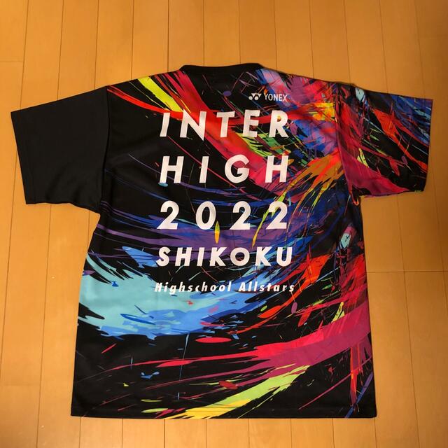 新品未使用インハイ2023ソフトテニス ヨネックス 限定 Ｔシャツ O ブラック