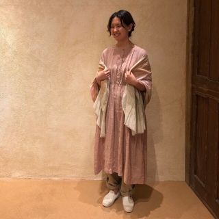 ネストローブ(nest Robe)のネストローブ♡リネン天然染めワンピース(ロングワンピース/マキシワンピース)