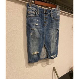 ジョーズジーンズ(JOE’S JEANS)のJoe's ジョーズ　デニム　ジーンズ　スカート　xs 24インチ(ひざ丈スカート)