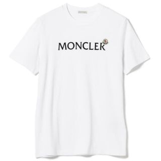 モンクレール(MONCLER)の★希少★MONCLER Tシャツ XL ワッペン ホワイト モンクレール 完売(Tシャツ/カットソー(半袖/袖なし))