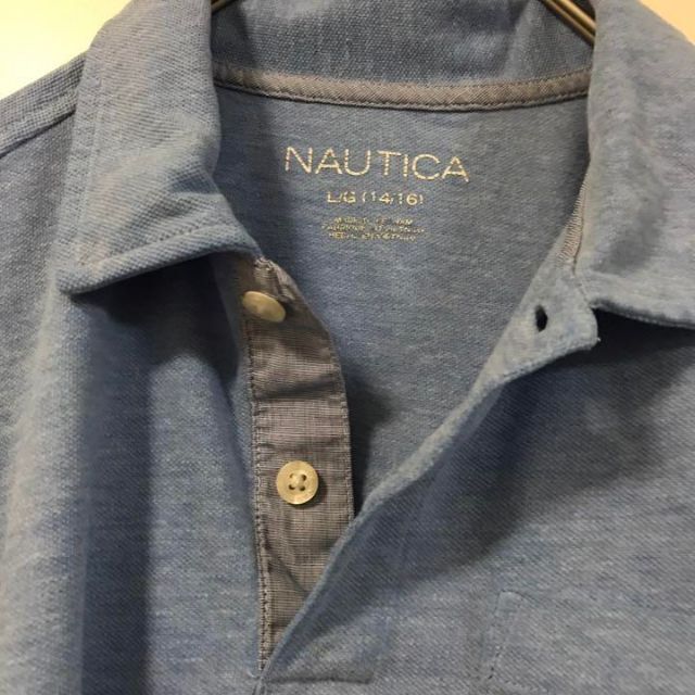 NAUTICA(ノーティカ)のNAUTICA ノーティカ ポロシャツ キッズ ライトブルー キッズ/ベビー/マタニティのキッズ服男の子用(90cm~)(Tシャツ/カットソー)の商品写真