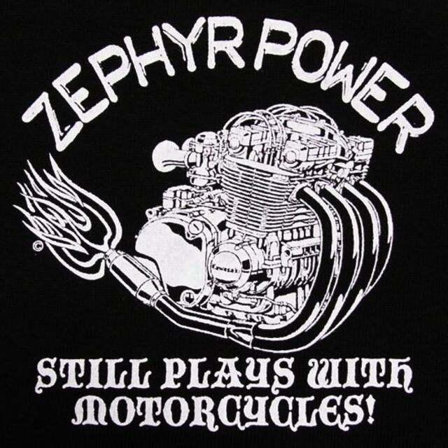 「ZEPHYR POWER」ゼファー1100エンジンTシャツ メンズのトップス(Tシャツ/カットソー(半袖/袖なし))の商品写真