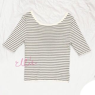 ココディール(COCO DEAL)のココディール♡ ボーダーニット　サマーニット(Tシャツ(半袖/袖なし))