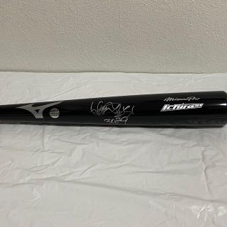 激レア 元マリナーズ イチロー 直筆サイン&MLB通算安打数 バット