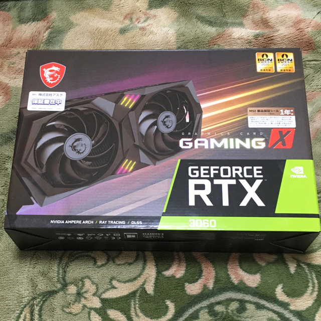 ★新品★MSI GeForce RTX 3060 GAMING X 12G★