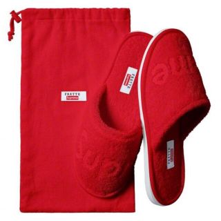 シュプリーム(Supreme)のSupreme Frette Slippers スリッパ レッド 赤 8-10(スリッパ/ルームシューズ)