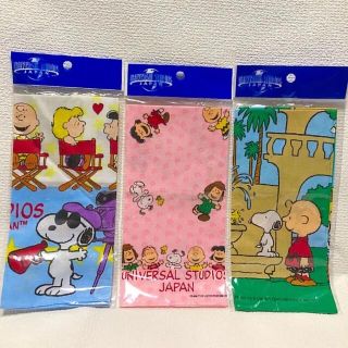 スヌーピー(SNOOPY)のスヌーピー　ハンカチ　3枚セット　USJ(キャラクターグッズ)