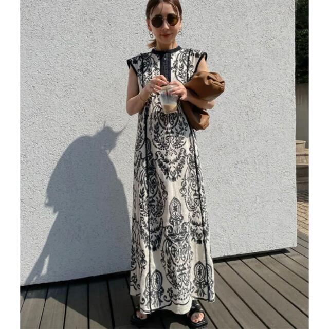 レディースAmeri Vintage DAMASK EMBROIDERY DRESS