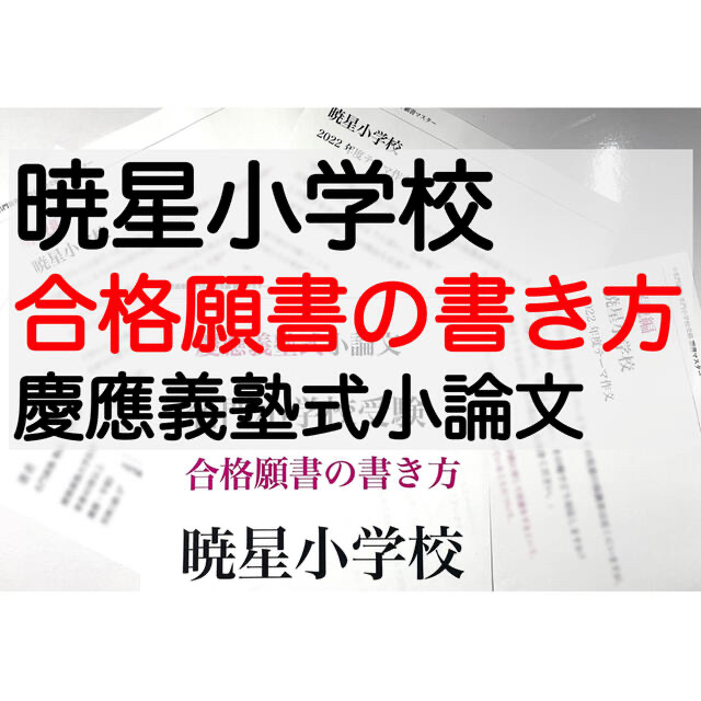 暁星小学校 過去問 願書 早稲田実業 慶応幼稚舎 横浜初等 稲花 筑波 洗足学園