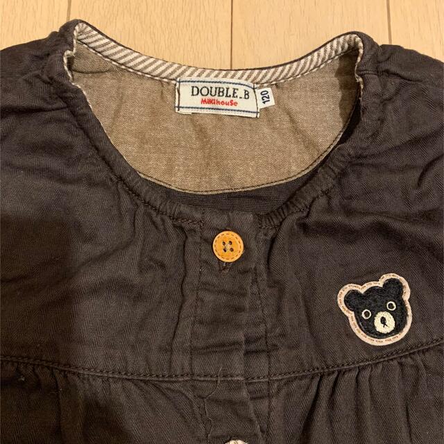 DOUBLE.B(ダブルビー)のダブルビー　ワンピース　サイズ120 キッズ/ベビー/マタニティのキッズ服女の子用(90cm~)(ワンピース)の商品写真